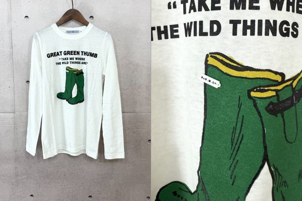 【値下げ】R＆D.M.co-オールドマンズテーラーロングスリーブTシャツ　S R&D.M.Co- / OLDMAN'S TAILOR GARDEN LONG SHIRT オールドマンズ